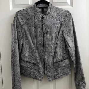 Women's Gray Snake Print Jacket